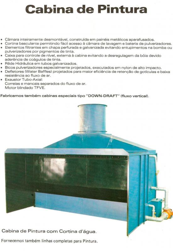 Cabine de pintura e estufa