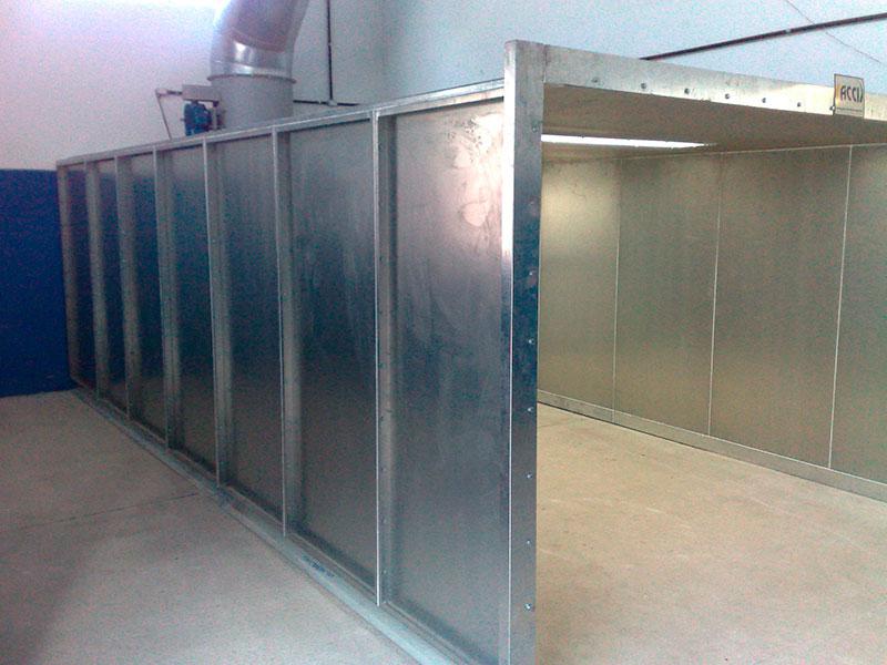 Cabine de pintura filtro seco