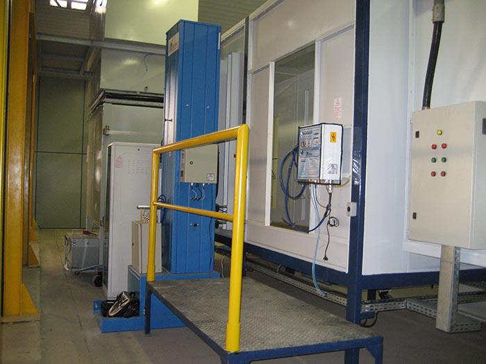 Cabine para pintura a pó