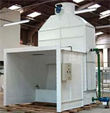 Imagem ilustrativa de Cabine de pintura com cortina de água